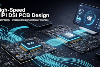 design high speed mipi dsi display interface pcb for embedded system