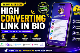 setup linktree stan store taplink link in bio landing page for social media