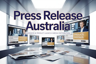write and distribute business and product launch press release in australia