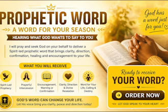 provide spirit led prophetic guidanceto bring clarity and direction to your life