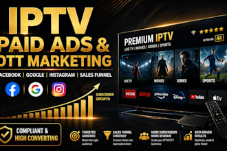 setup compliant iptv facebook and google ads ott marketing iptv sales funnel