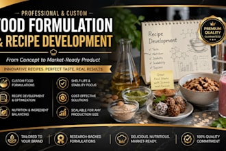 create custom food formulation and recipe development for your product