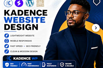 design or redesign website with kadence blocks or gutenberg spectra elementor