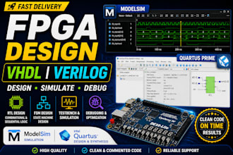 design and simulate vhdl verilog systemverilog fpga projects