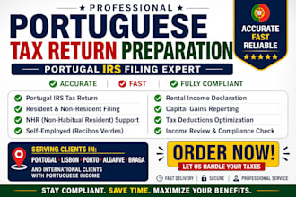 prepare and file your portuguese tax return irs accurately and fast