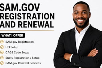do samgov registration uei cage code entity setup sam gov renewal services