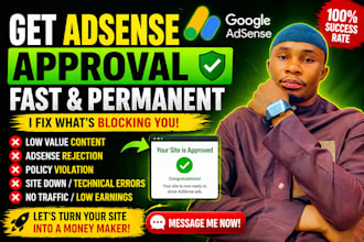 google adsense setup, approval fix adsense rejection adsense expert content fix