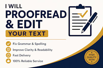 proofread your text professionally
