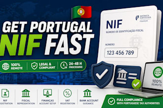 register your portugal nif, financas account and vat legally for non residents