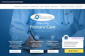 design health landing page for medical and healthcare lead generation