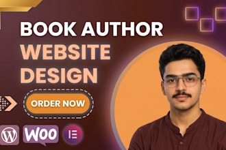 develop a modern book author website, ebook author website and multilingual site