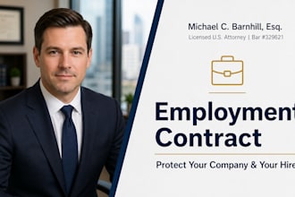 draft a custom employment contract as a licensed US attorney