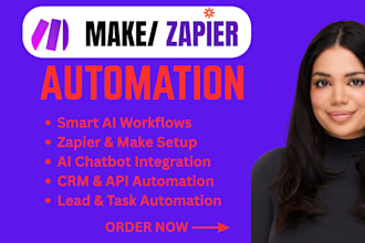 build ai automation workflows with zapier, make com and vapi ai chatbots