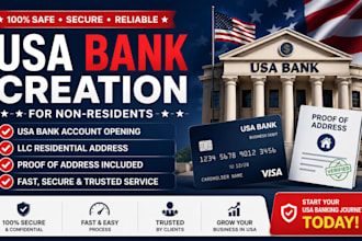 do us bank creation, llc residential address with proof of address for usa bank