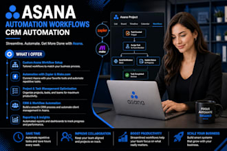 setup asana automation workflows, crm automation