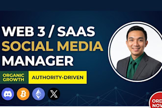 be your fintech, b2b saas, and crypto social media manager for growth