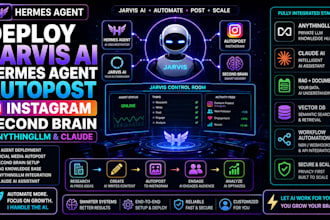 deploy jarvis ai hermes agent autopost instagram second brain anythingllm claude