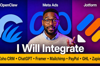 openclaw meta ads jotform zoho CRM chatgpt framer mailchimp paypal ghl zapier