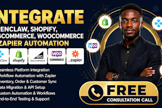 build openclaw ai agent shopify woocommerce bigcommerce zapier automation