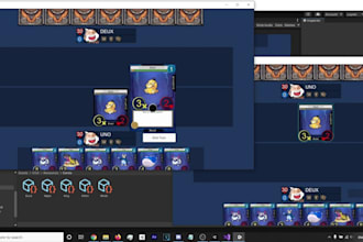 develop multiplayer board game and card game in unity or unreal engine