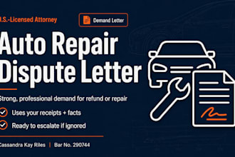 write a powerful auto repair dispute letter to get your money back