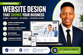 design medical, healthcare, home care, assisted living, senior care website
