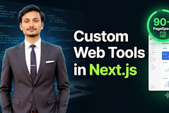 build a custom web tools, or SEO tools website in next js