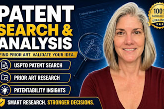perform uspto patent search, prior art search and patentability analysis