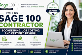 do sage 100 contractor bookkeeping, job costing, and certified payroll