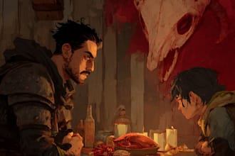 write your rpg, horror crime or adventurous game script and characters dialogue