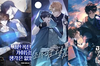 draw manga, anime, webtoon comic pages with custom characters and storyboards