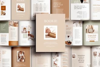 design editable canva ebook, canva workbook, cookbook formating digital planner
