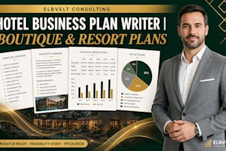 write boutique hotel resort investor ready business plan feasibility study pitch