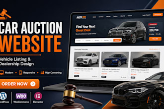 build auction website car auction website vehicle listing car dealership website