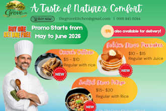 make your restaurant menu catchy and eye pleasing