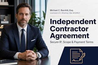 draft an ironclad independent contractor agreement as a licensed attorney