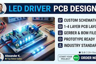 design constant current led driver pcb for high power lighting