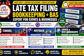 fix late tax filing german bookkeeping canada australia bas expats