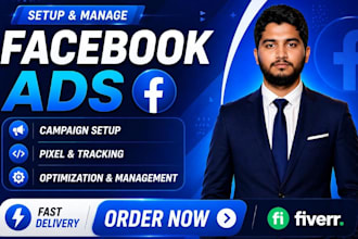 set up and manage facebook ads, conversion with fb pixel and meta ads