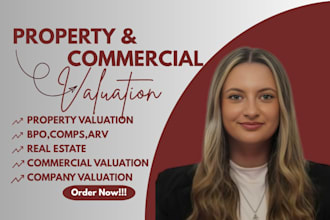 do CPA property valuation, commercial valuation, bpo, comps, arv, appraisals