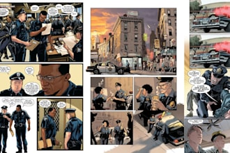 draw comic illustration comic book pages graphic novel art