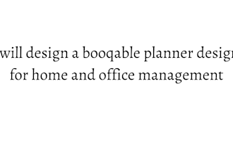 design a professional booqable planner for etsy