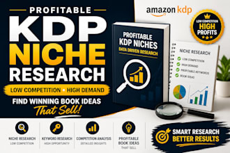 find profitable low competition KDP niches and book ideas that sell