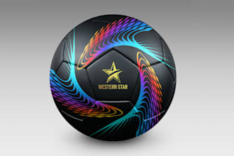 design soccer ball graphics logo