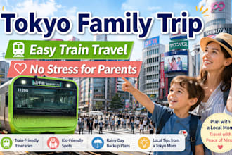 plan a stress free tokyo family trip by train