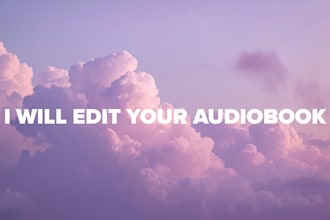 edit your audiobook and spoken word projects