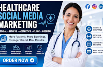 healthcare medical fitness aesthetics clinic hospital social media marketing
