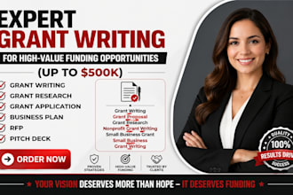 nonprofit grant writing proposal research application small business start up
