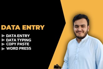 to be your virtual assistant for data entry and typing work export