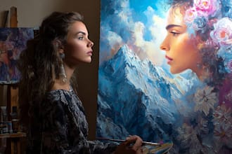 paint an oil replica of any painting with free shipping